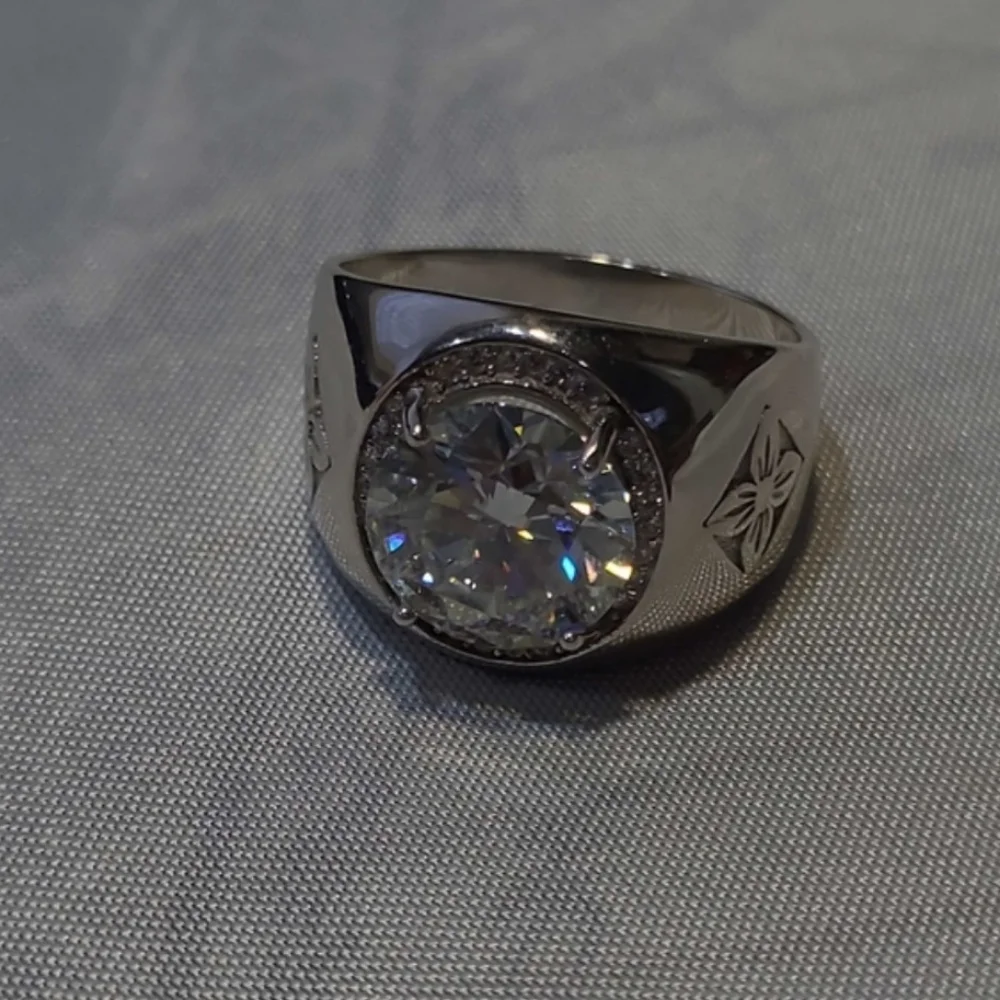 Certificate 5ct Moissanite Ring